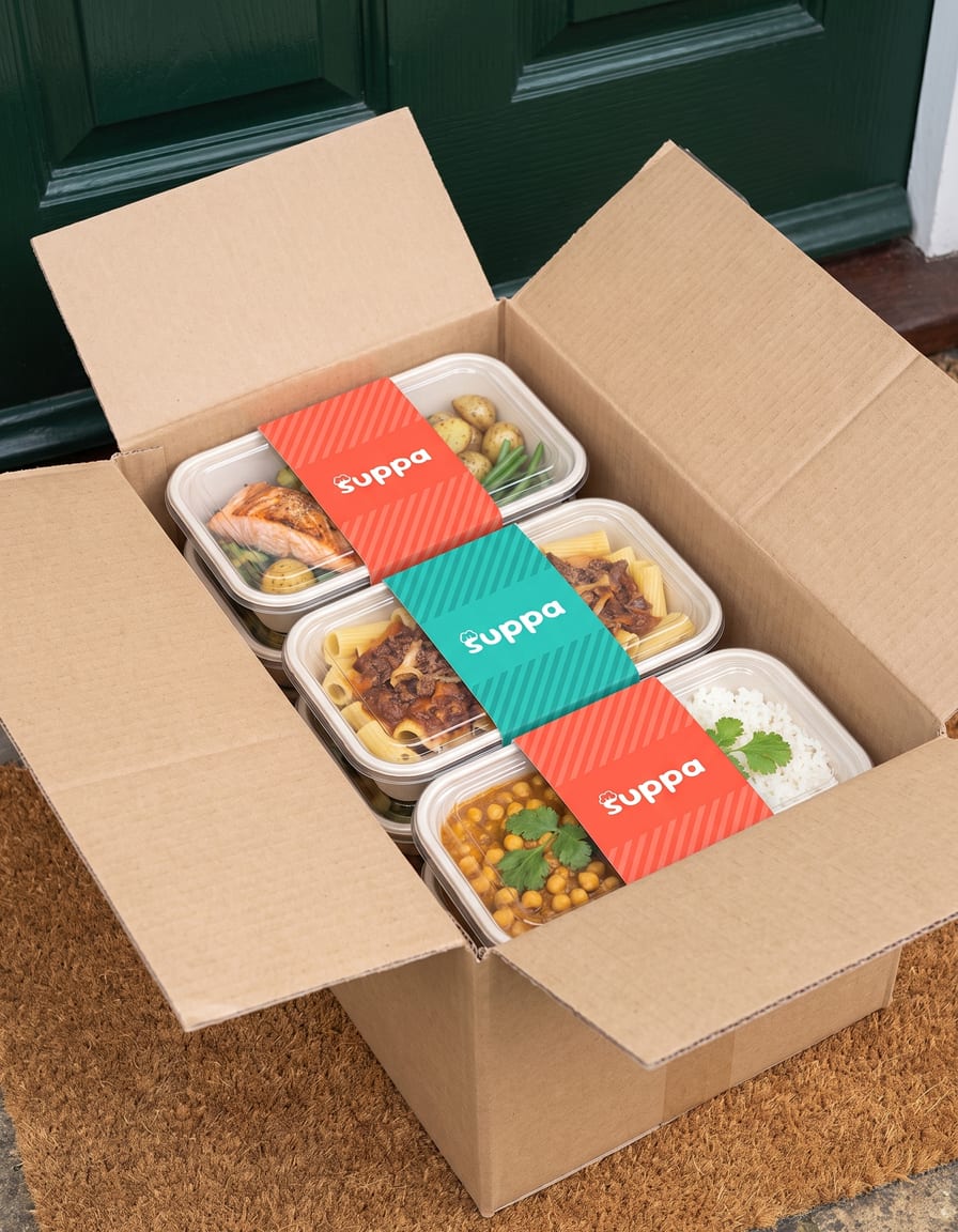 A Suppa package left neatly on a doorstep